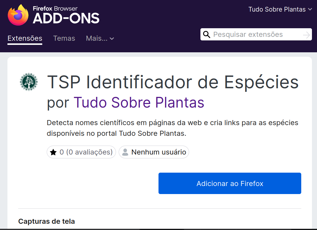 Identifique Nomes Científicos com Nova Extensão para Firefox / Chrome