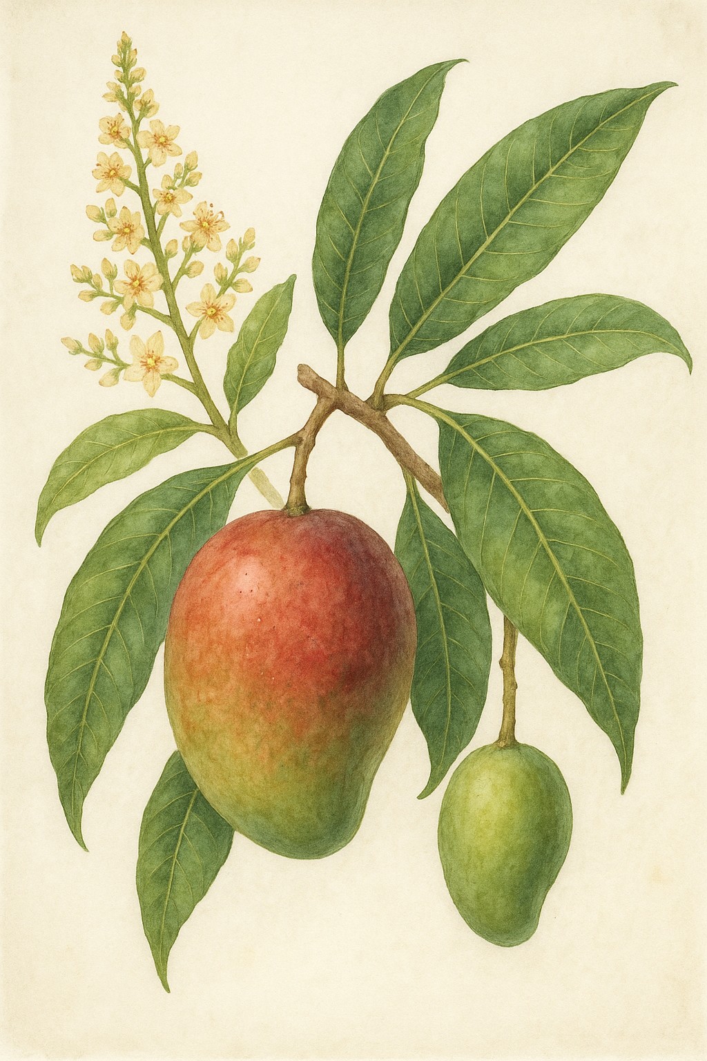Mangifera indica :: Ilustração Botânica